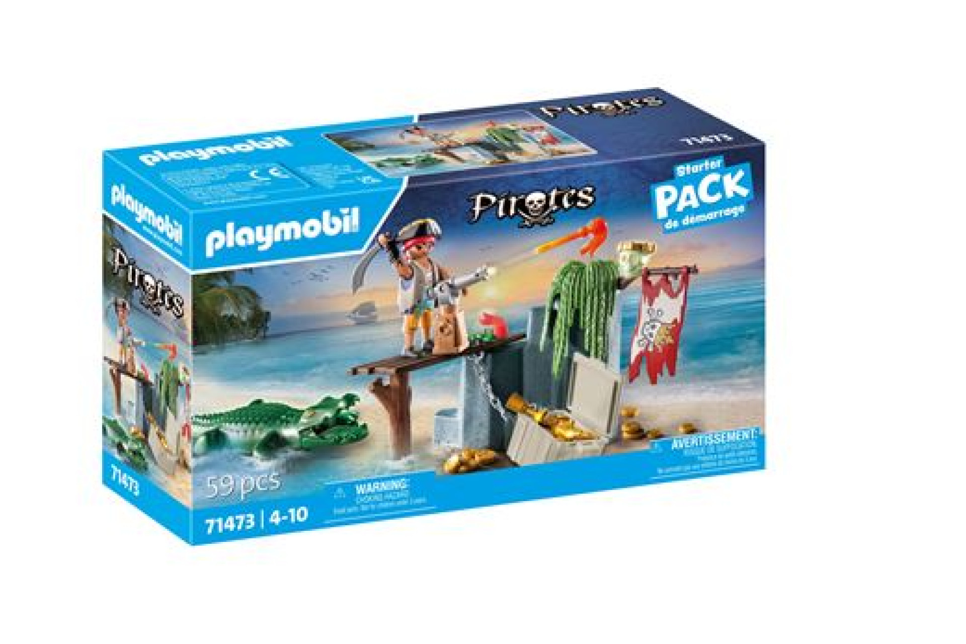 Acheter Playmobil 71473 Pirate avec alligator Starter Pack de démarrage