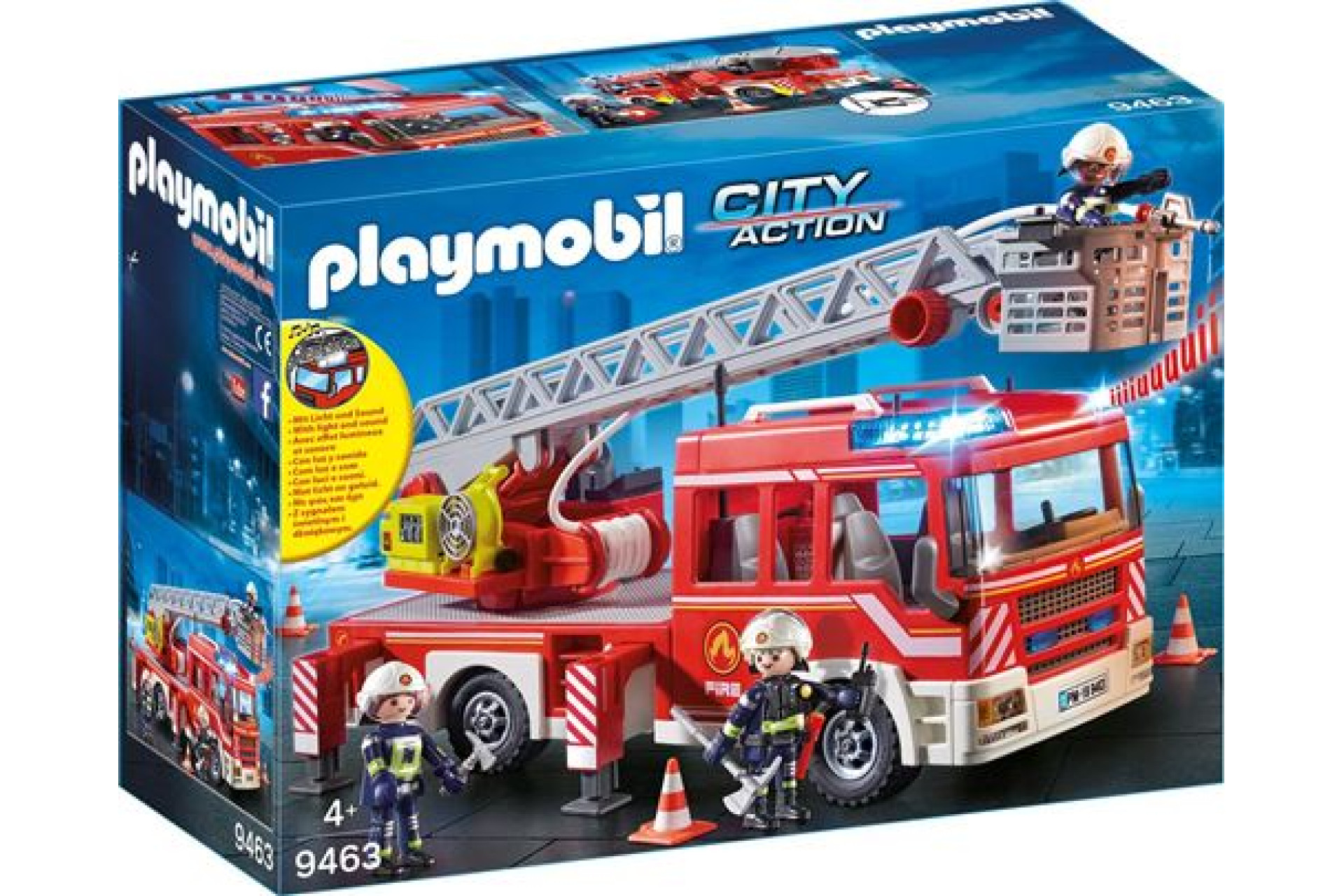 Acheter Playmobil City Action 9463 Camion de pompiers avec échelle pivotante