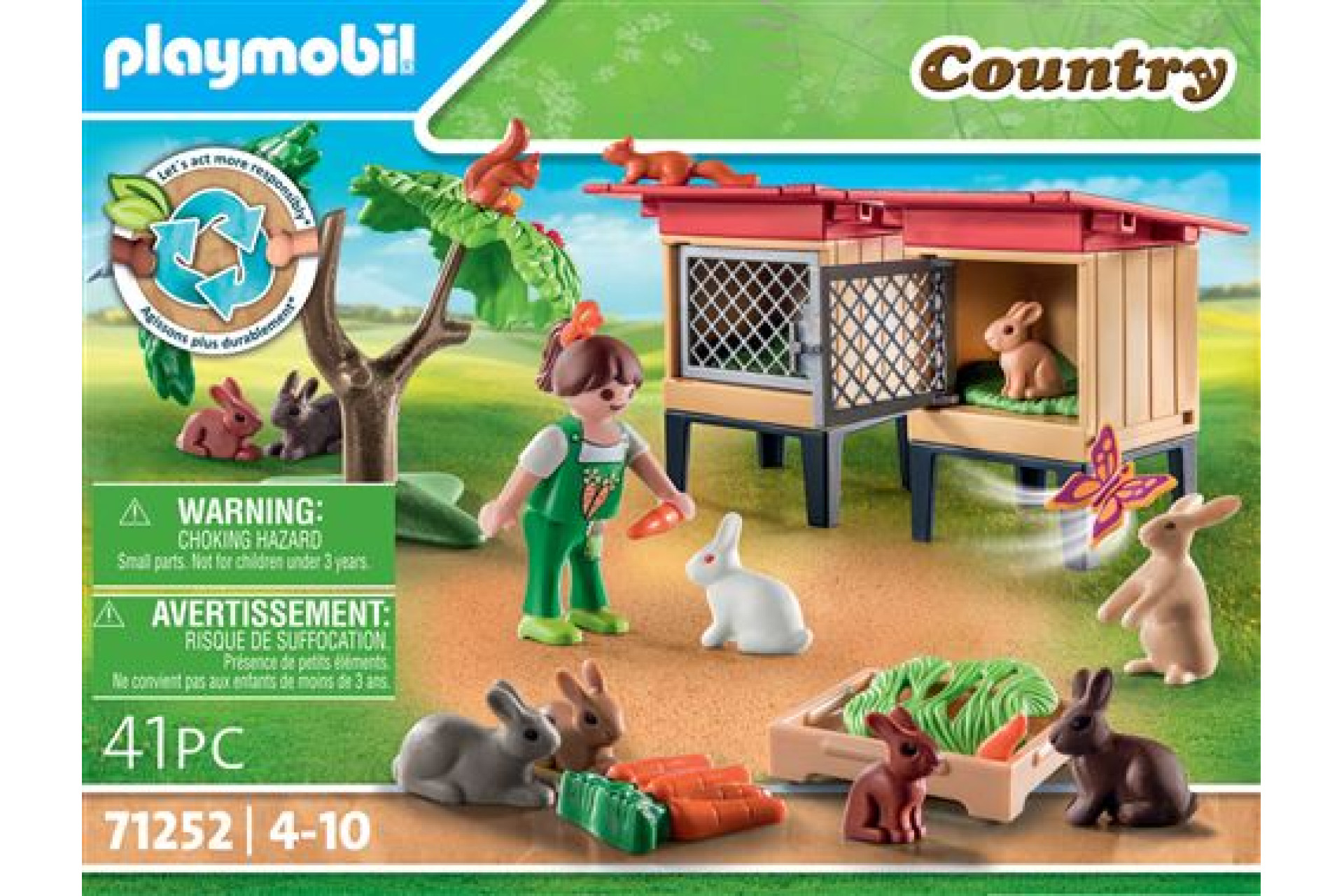 Acheter Playmobil Country 71252 Enfant avec enclos et lapins