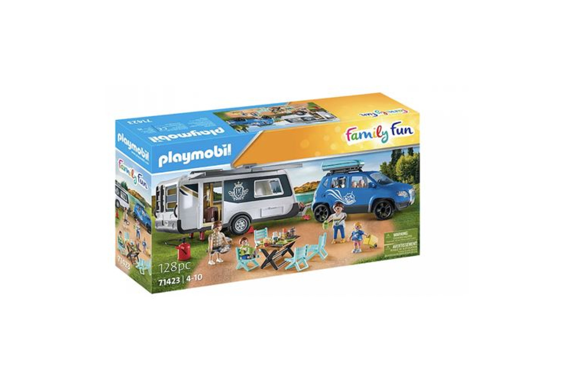 Acheter Playmobil Family Fun 71423 Famille avec voiture et caravane