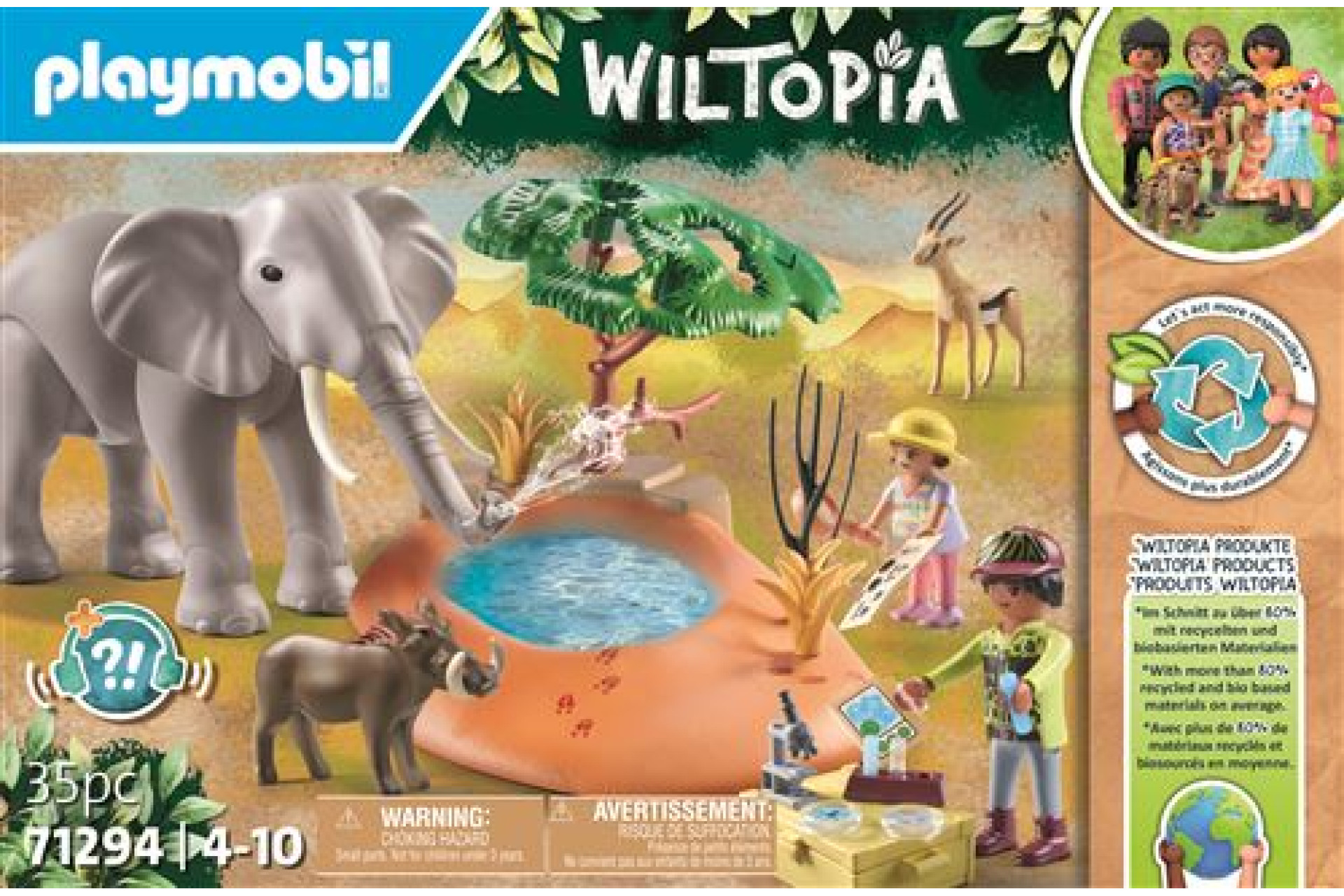 Acheter Playmobil Wiltopia 71294 Explorateurs avec animaux de la savane
