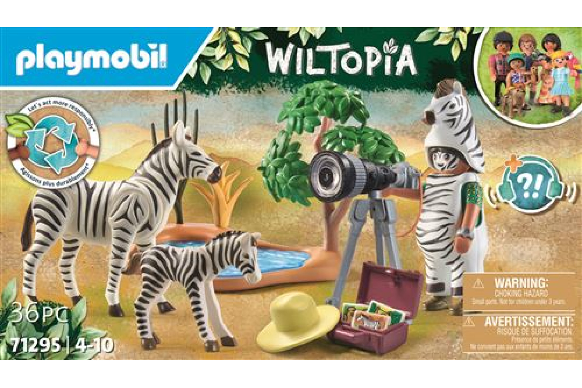 Acheter Playmobil Wiltopia 71295 Photographe avec déguisement et zèbres