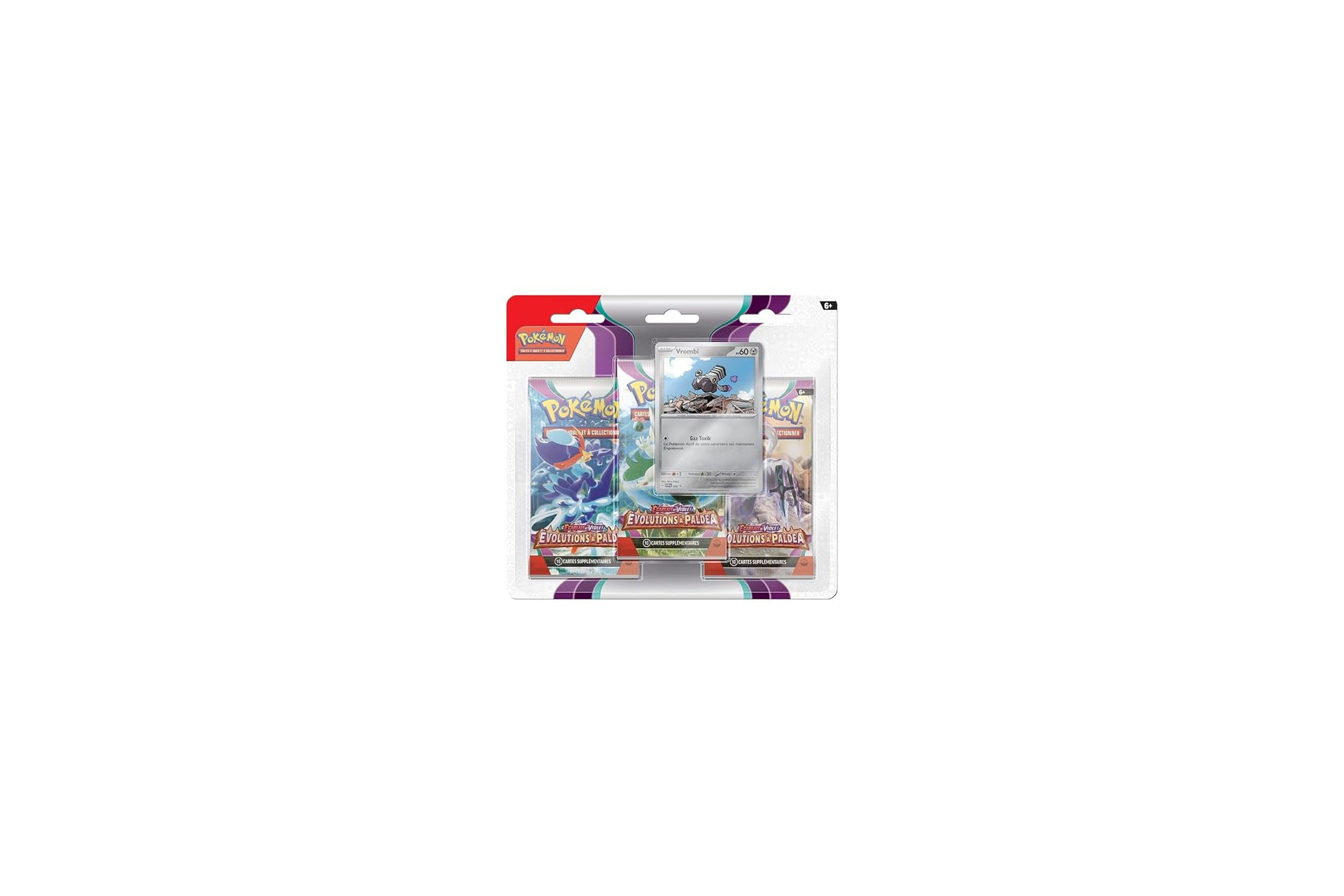 Acheter Pokemon - Pack 3 boosters Ecarlate et Violet - Evolutions à Paldéa (EV02)
