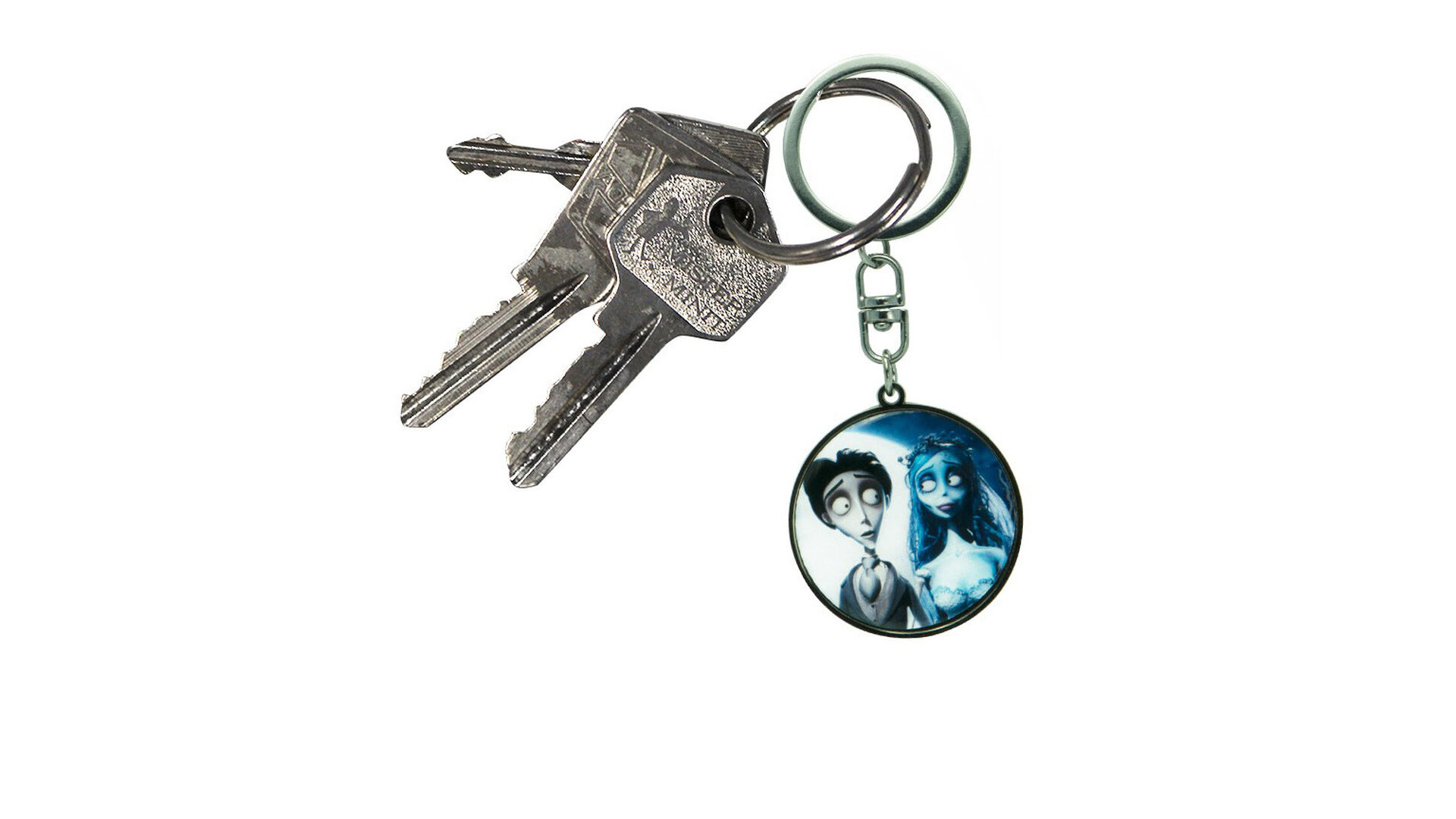 Acheter Porte Cles Metal - Corpse Bride - Victor Et Emily