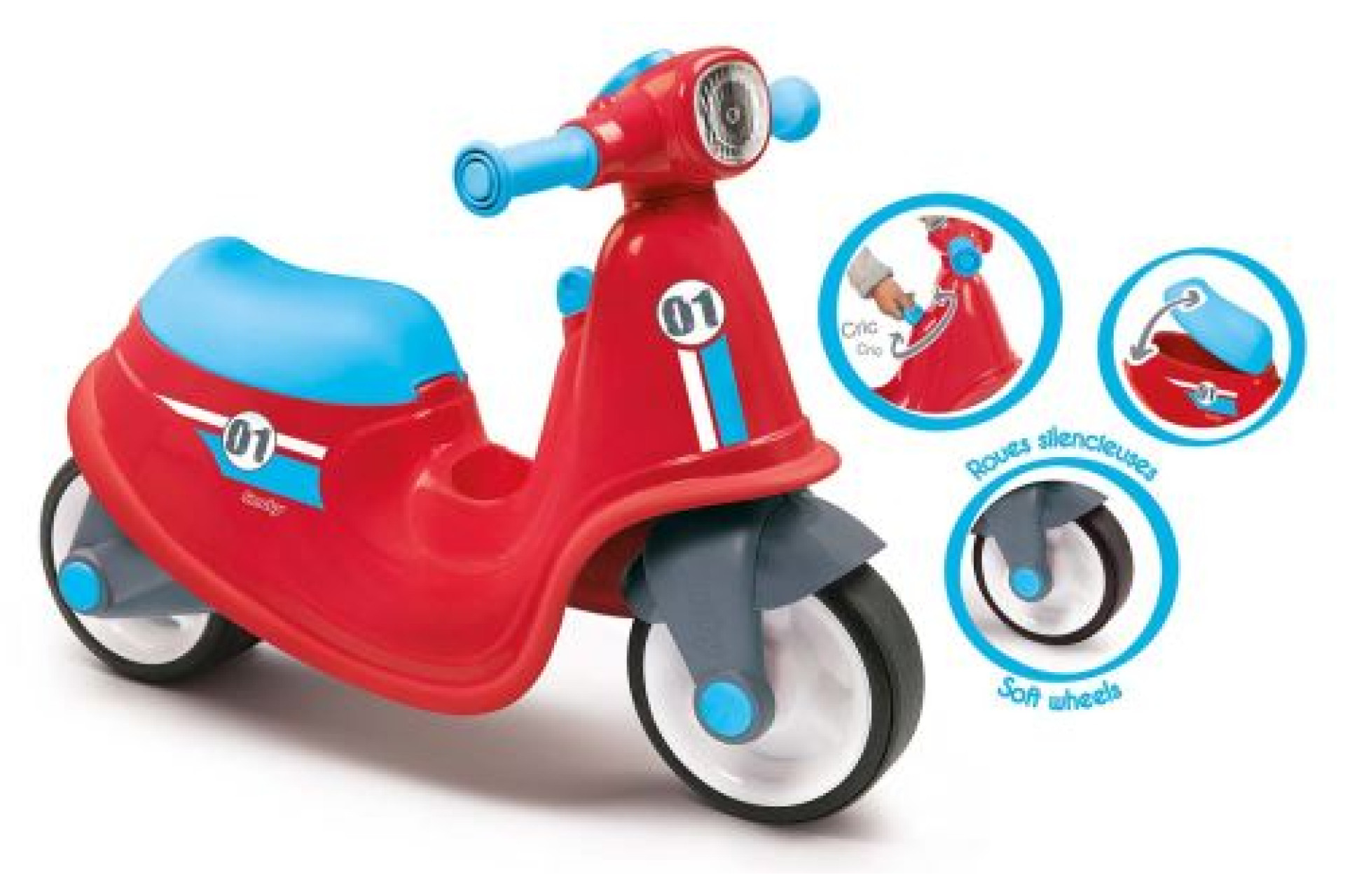 Acheter Porteur scooter Smoby Rouge