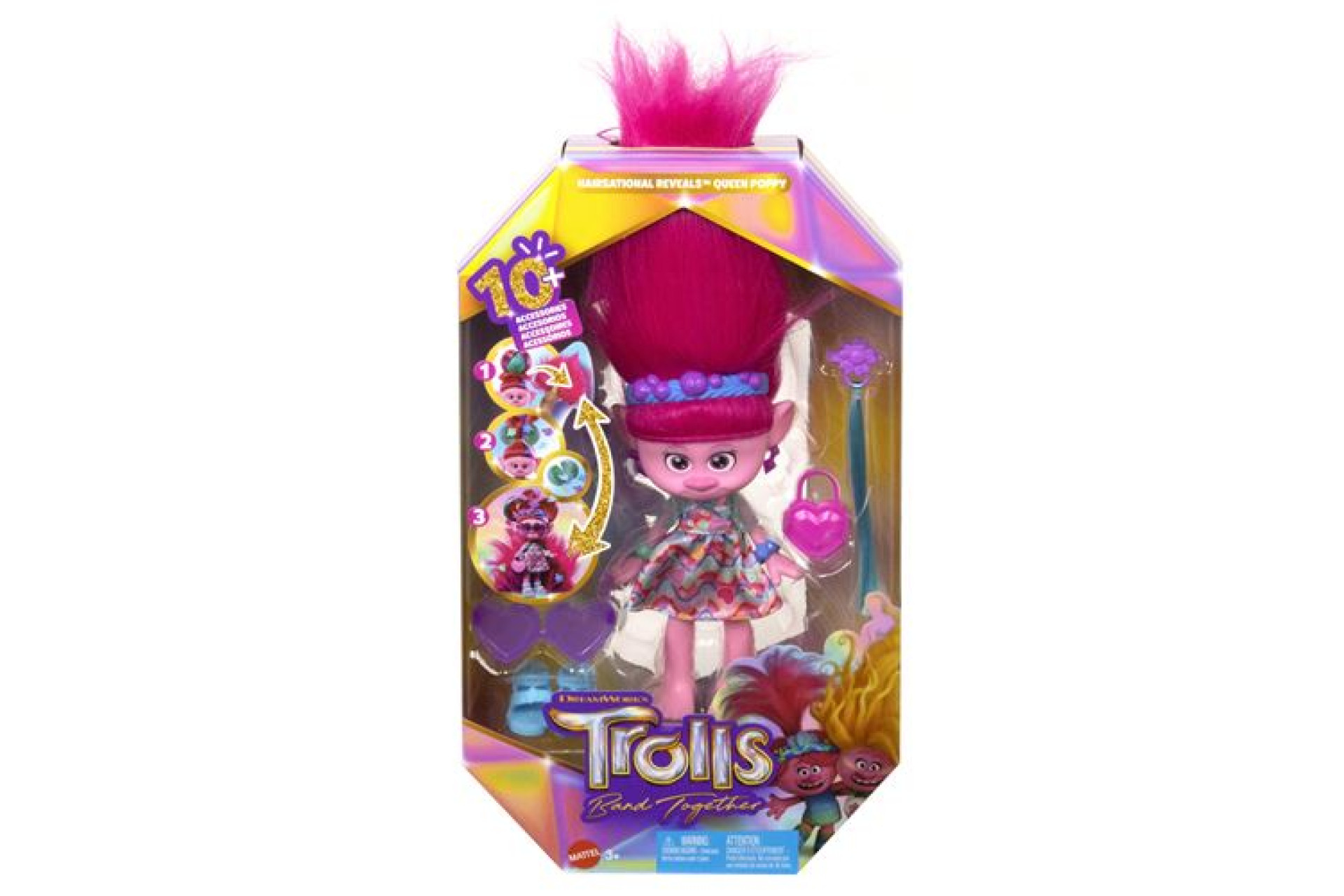 Acheter Poupée Mattel Poppy Surprises 2 en 1