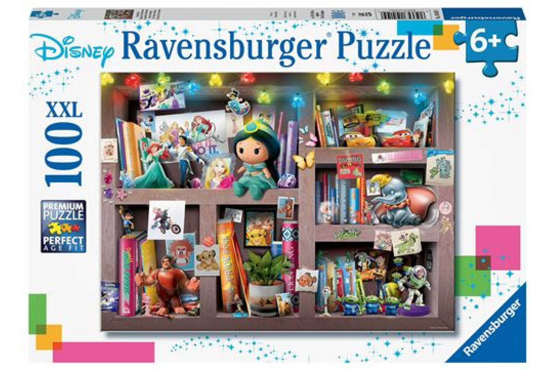Acheter Puzzle 100 pièces XXL Ravensburger L’étagère du collectionneur Disney