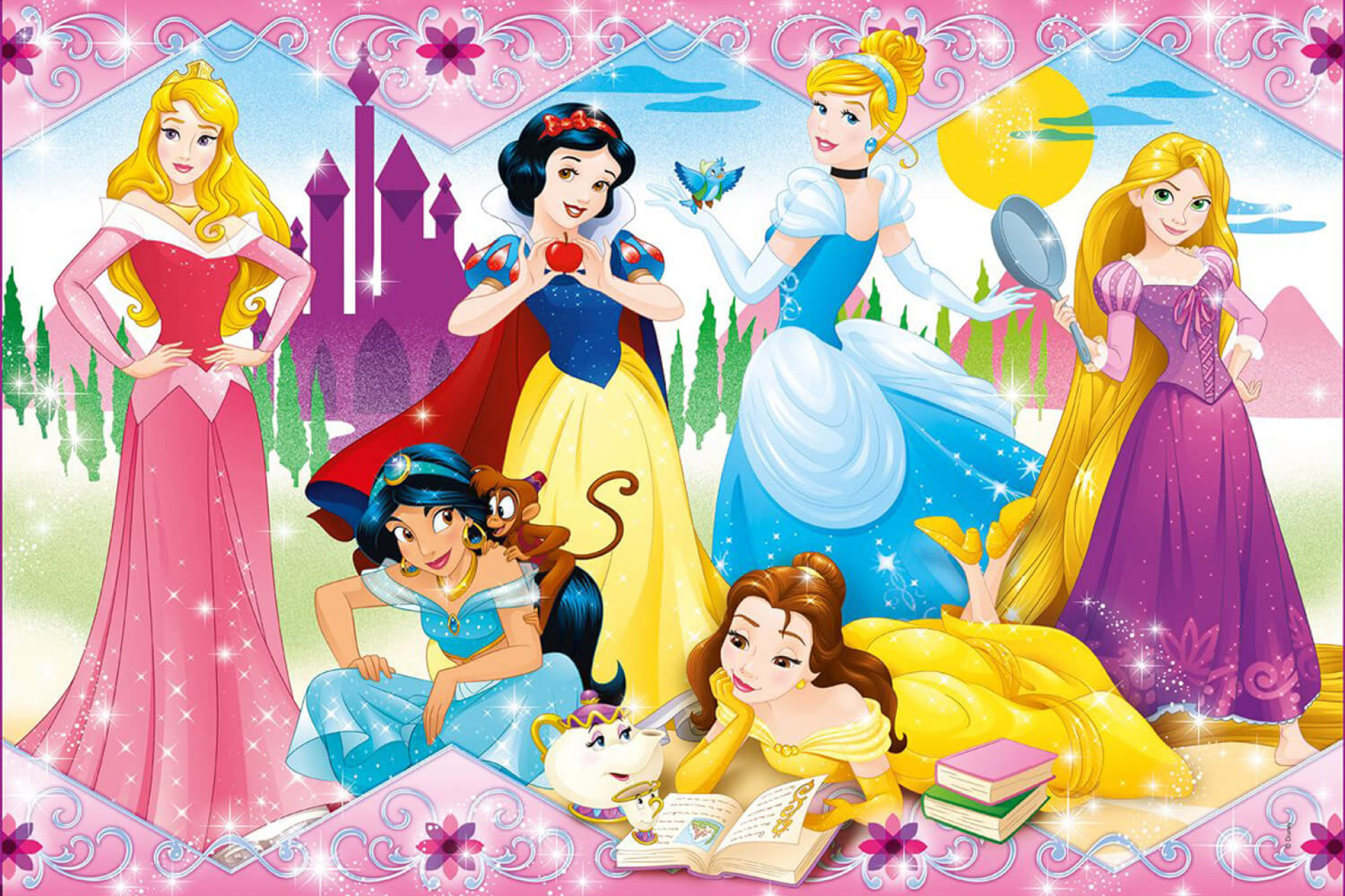 Acheter Puzzle 104 pièces Supercolor : Princesses Disney