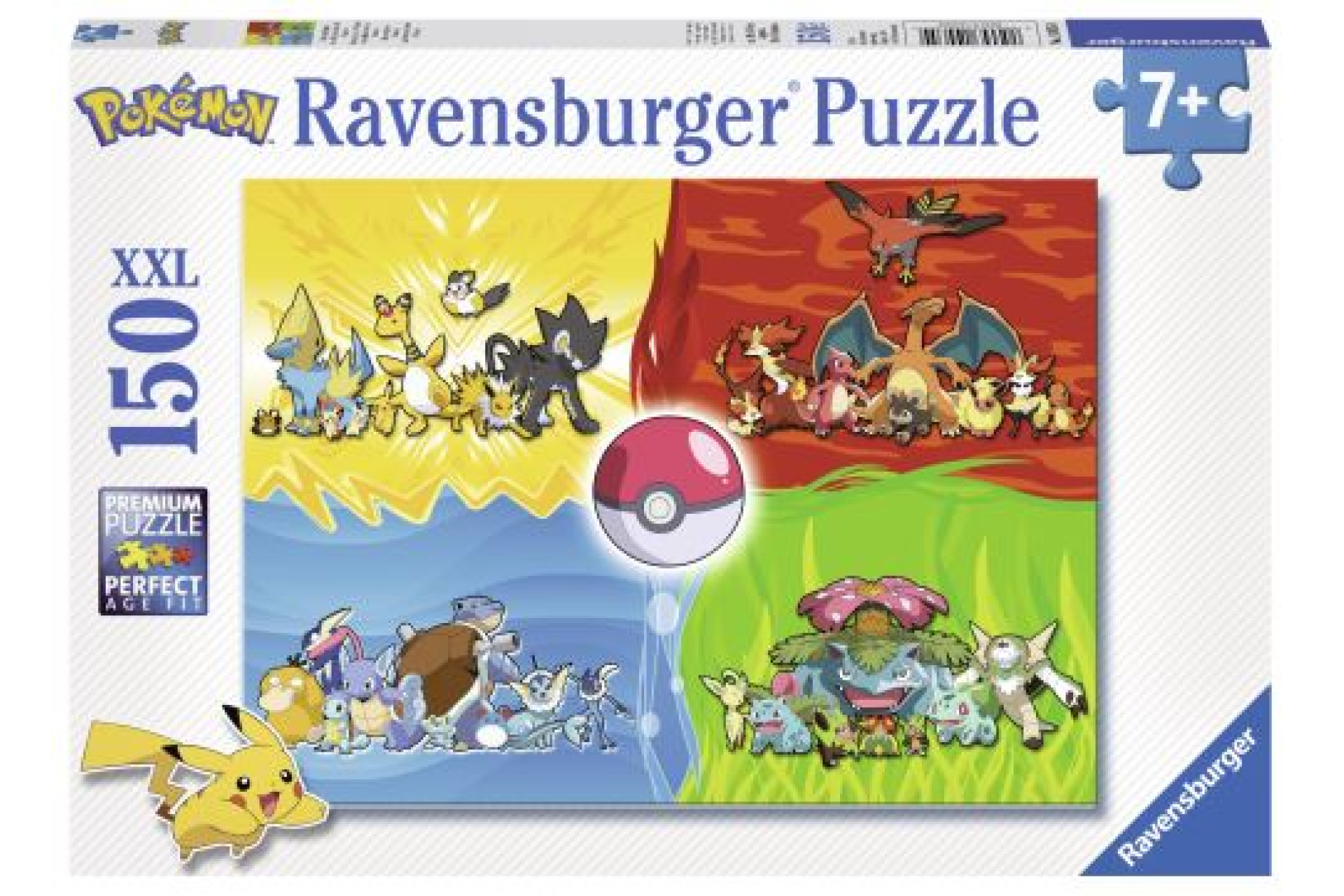 Acheter Puzzle 150 pièces XXL Ravensburger Les différents types de Pokémon