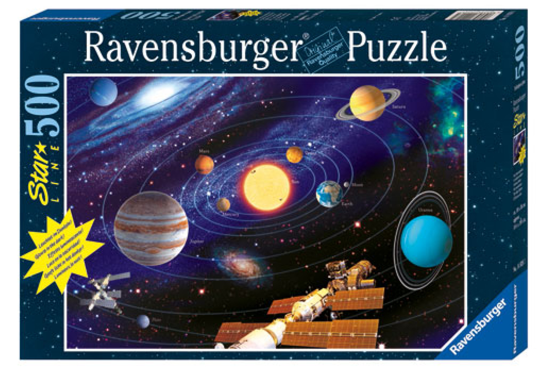 Acheter Puzzle 500 pièces Star Line Ravensburger Le système solaire