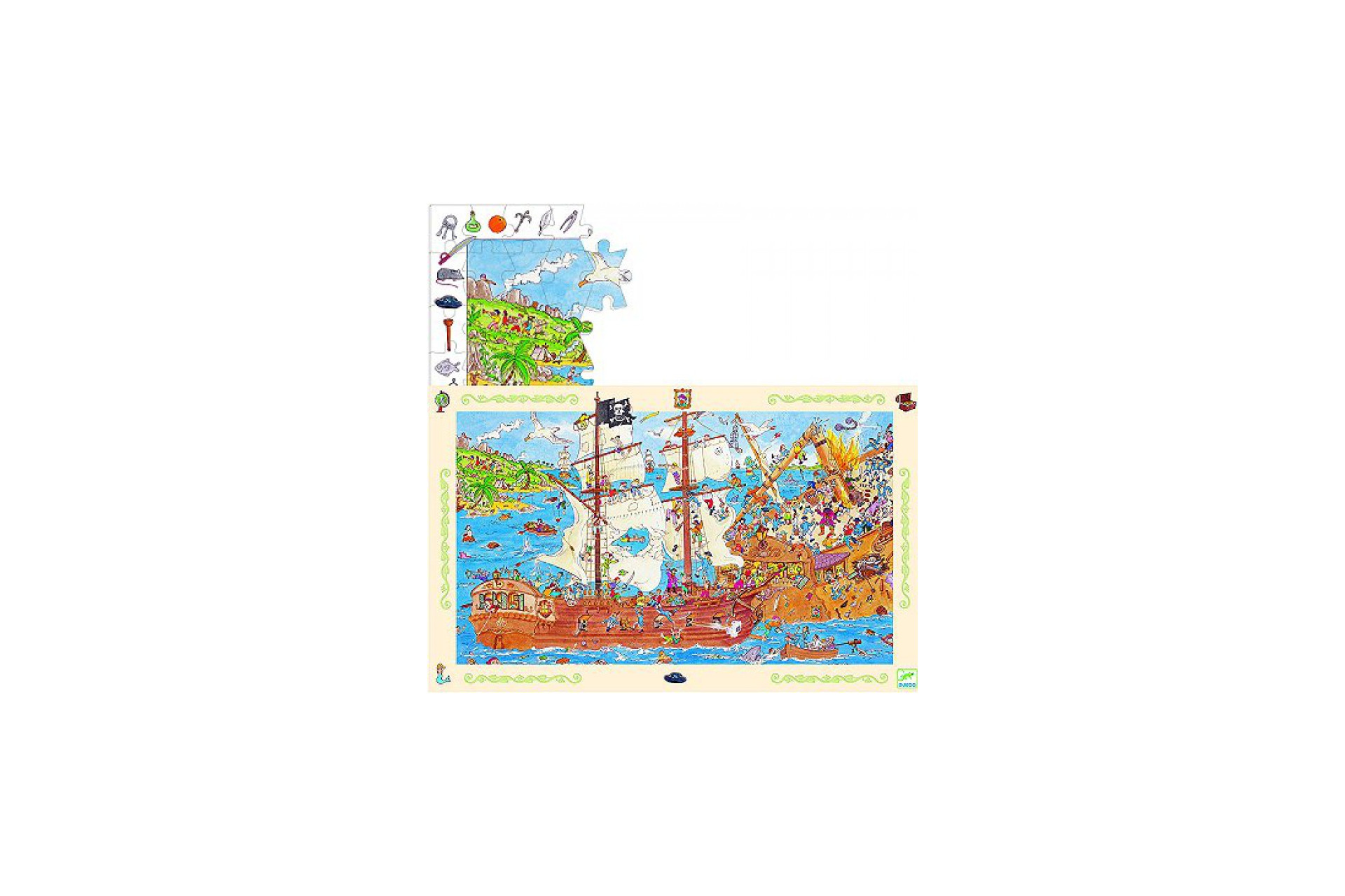 Acheter Les Pirates - Puzzle Observation - 100 Pièces - Djeco