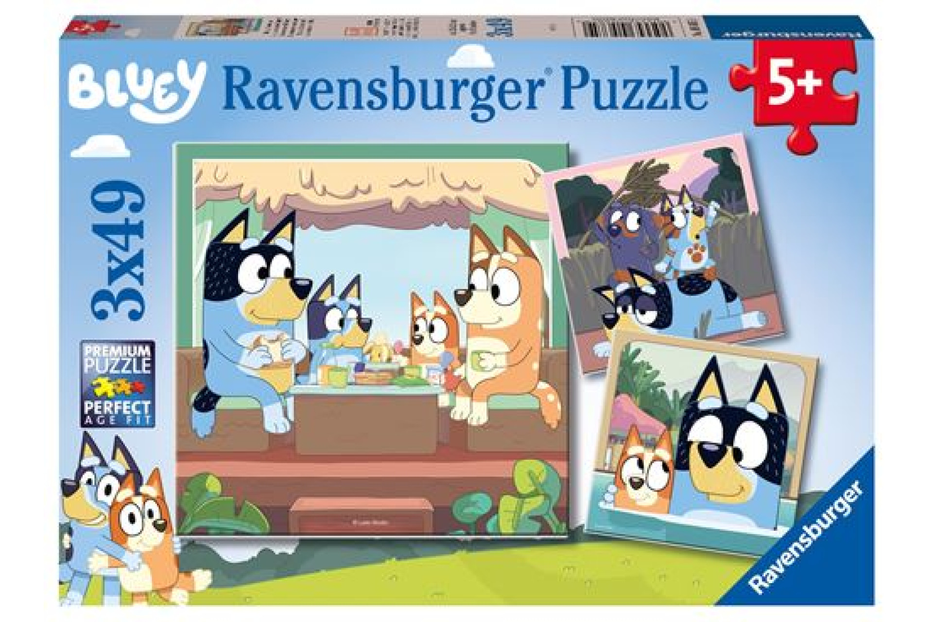 Acheter Puzzles 3x49 pièces Ravensburger Les aventures de Bluey