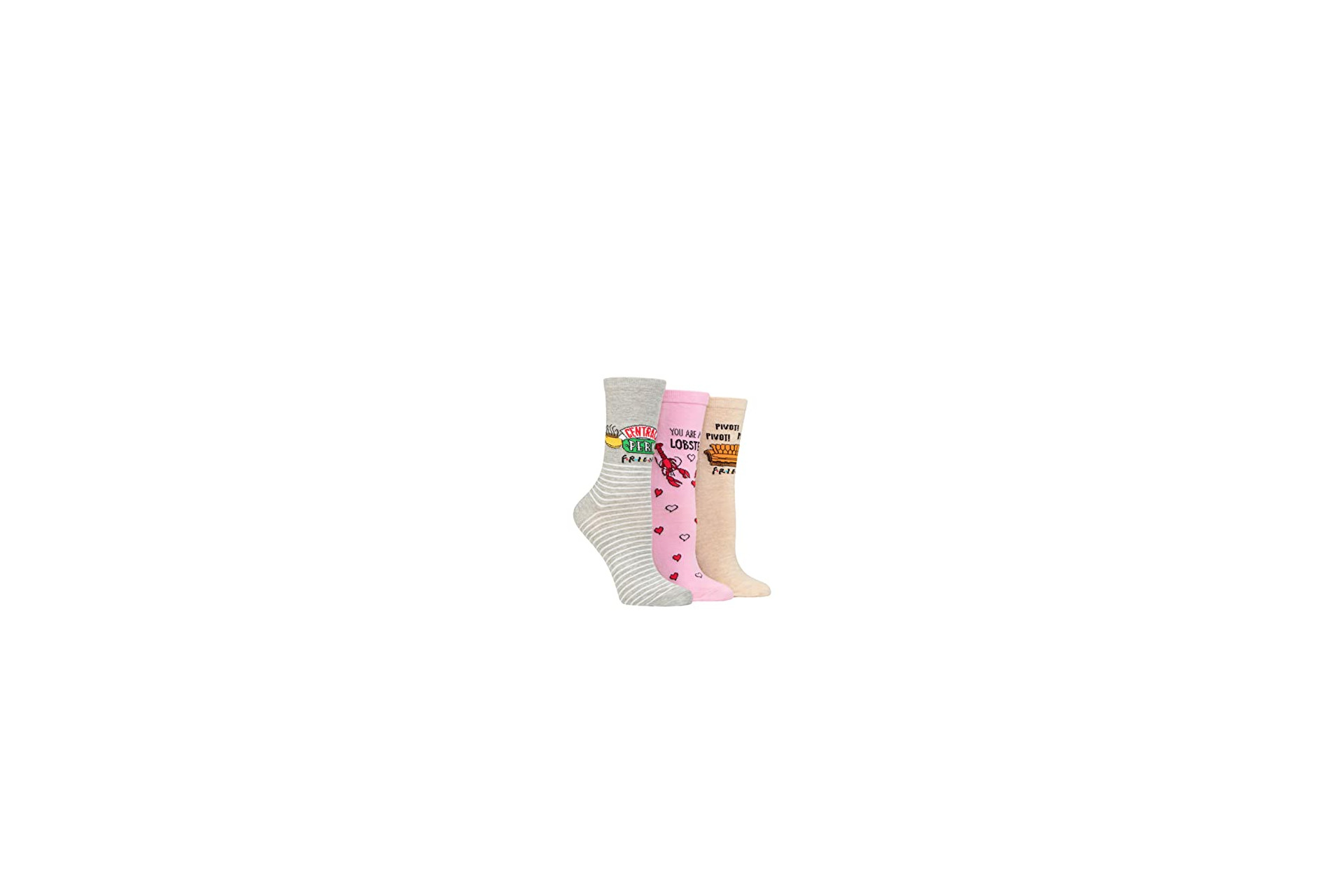 Acheter SockShop Chaussettes Coton Femme Friends, Paquet de 3, Assorted 37-42