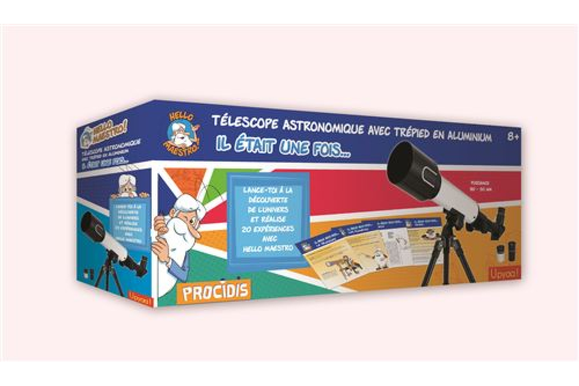 Acheter Télescope astronomique Hello Maestro Puissance x 90 avec 20 expériences et Application 50 mm