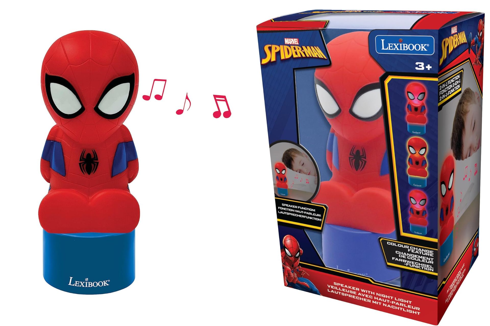 Acheter Veilleuse Spider Man Lexibook avec haut-parleur