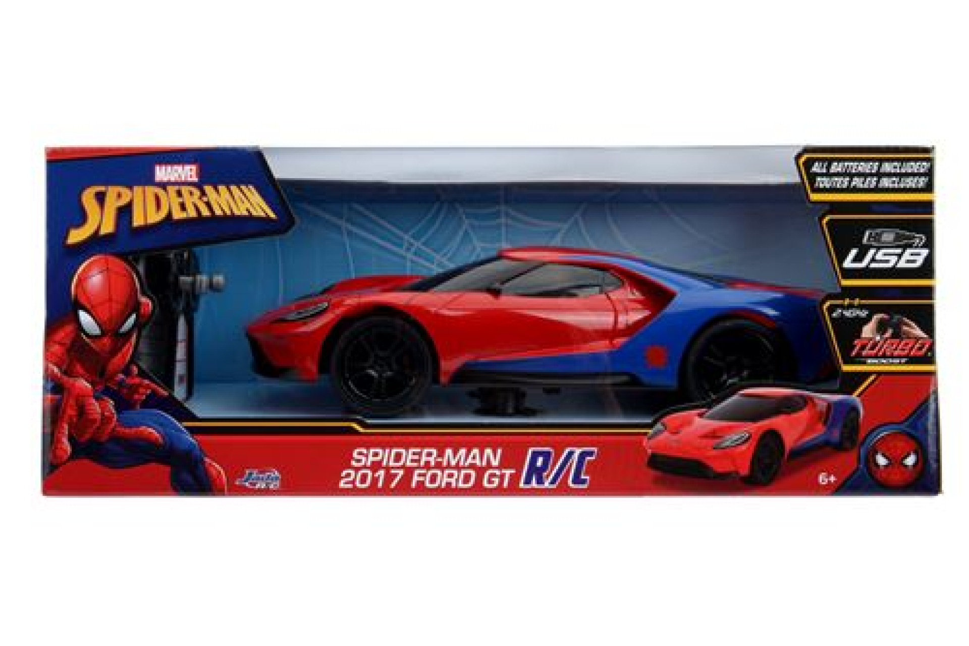 Acheter Voiture radiocommandée Jada Marvel Spiderman Ford GT