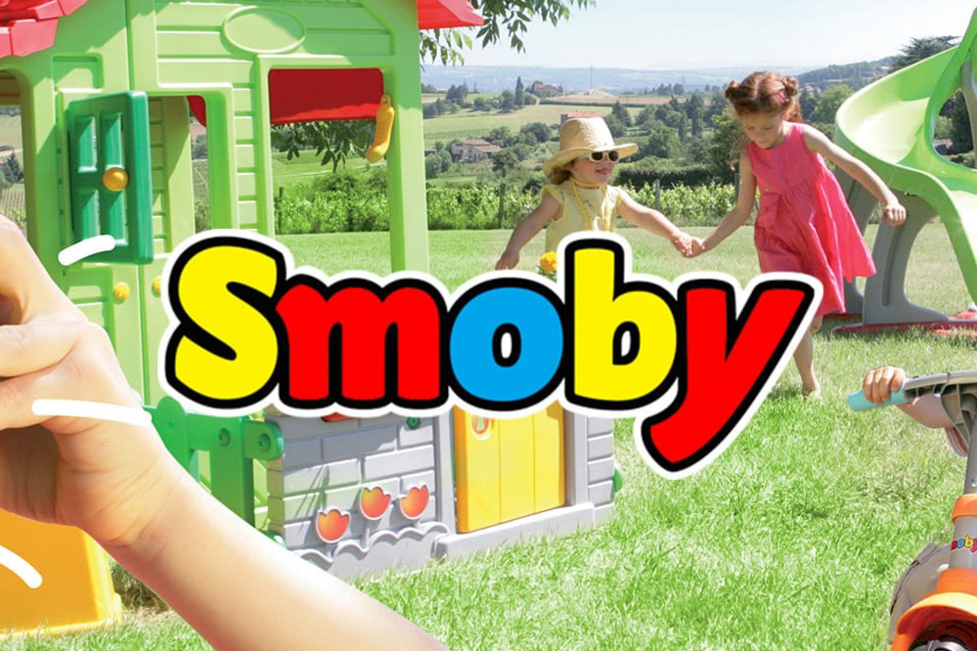 Le logo multicolore de Smoby est très reconnaissable. 